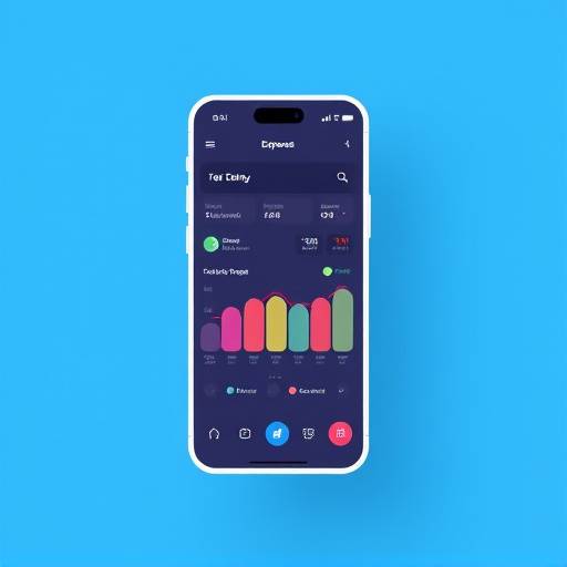 An expense tracker showing different spending categories