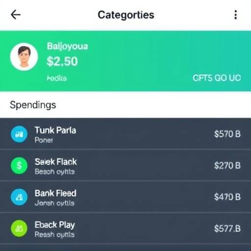Screenshot of an expense tracker app showing categorized spending